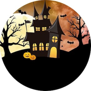 Painel Redondo 3D Sublimado Halloween Frd-5069