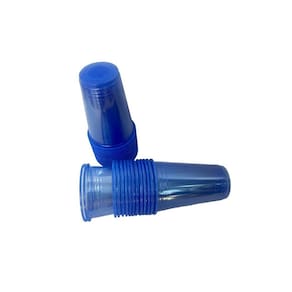 Copo Neon Acrílico 300Ml Azul Transparente- Combo 500Un