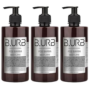 Kit 3 Loção Pós Barba Westlake 500mL Profissional Bancada Barbearia Barba Urbana B.URB