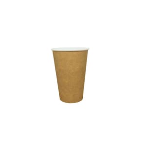 50Un Copo Papel Biodegradável Café 300Ml Kraft