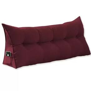 Almofada de Apoio para Cabeceira 140cm Casal Bordo