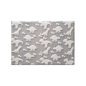 Tapete Quarto de Bebê Infantil Mimo Dino 70x100cm - Jolitex - Cinza