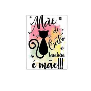 Placa Mãe De Gato Também É Mãe 18X27Cm