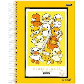 Caderno Univ. 10 Matérias 160 Folhas B.Duck Capa 4 - Jandaia