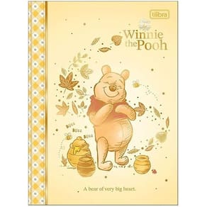 Caderno Brochura 80 Folhas Ursinho Pooh Capa 1 - Tilibra