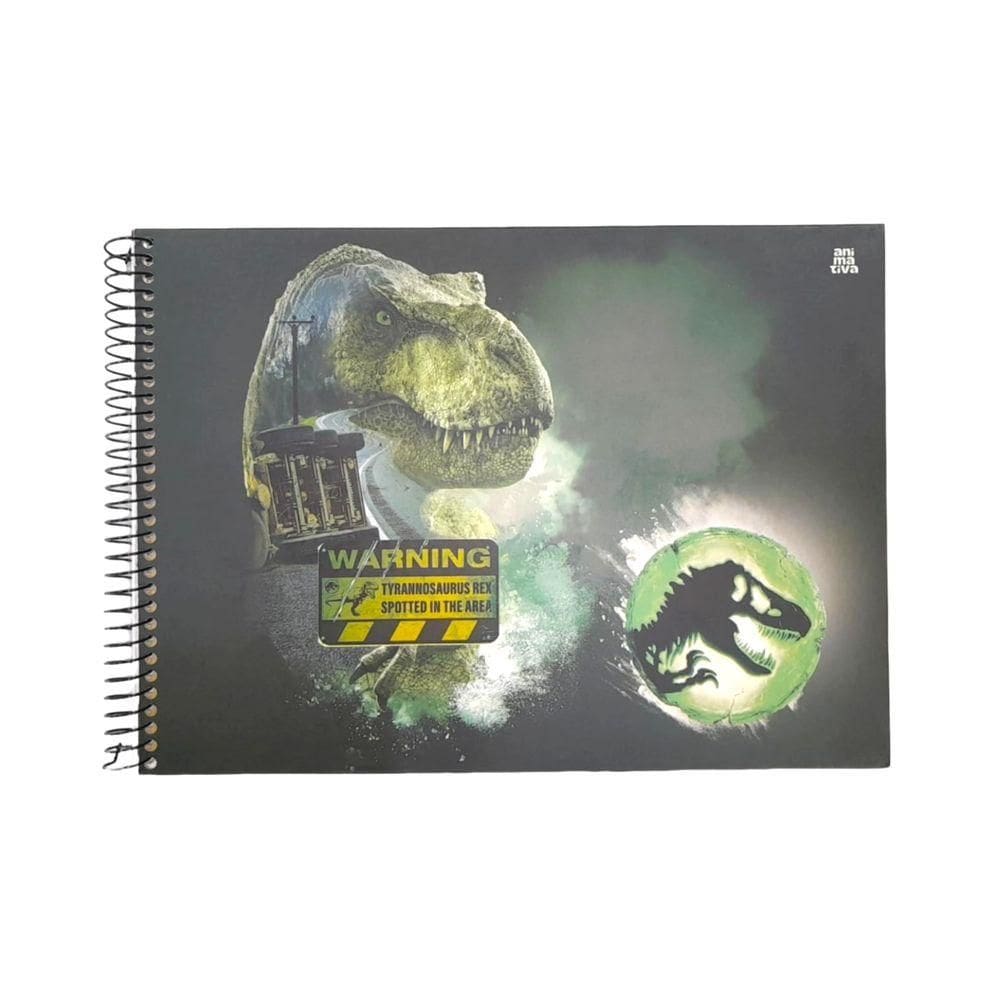 Caderno Cartografia 80 Fls Jurassic World Capa 4 - Animativa