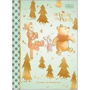 Caderno Brochura 80 Folhas Ursinho Pooh Capa 4 - Tilibra