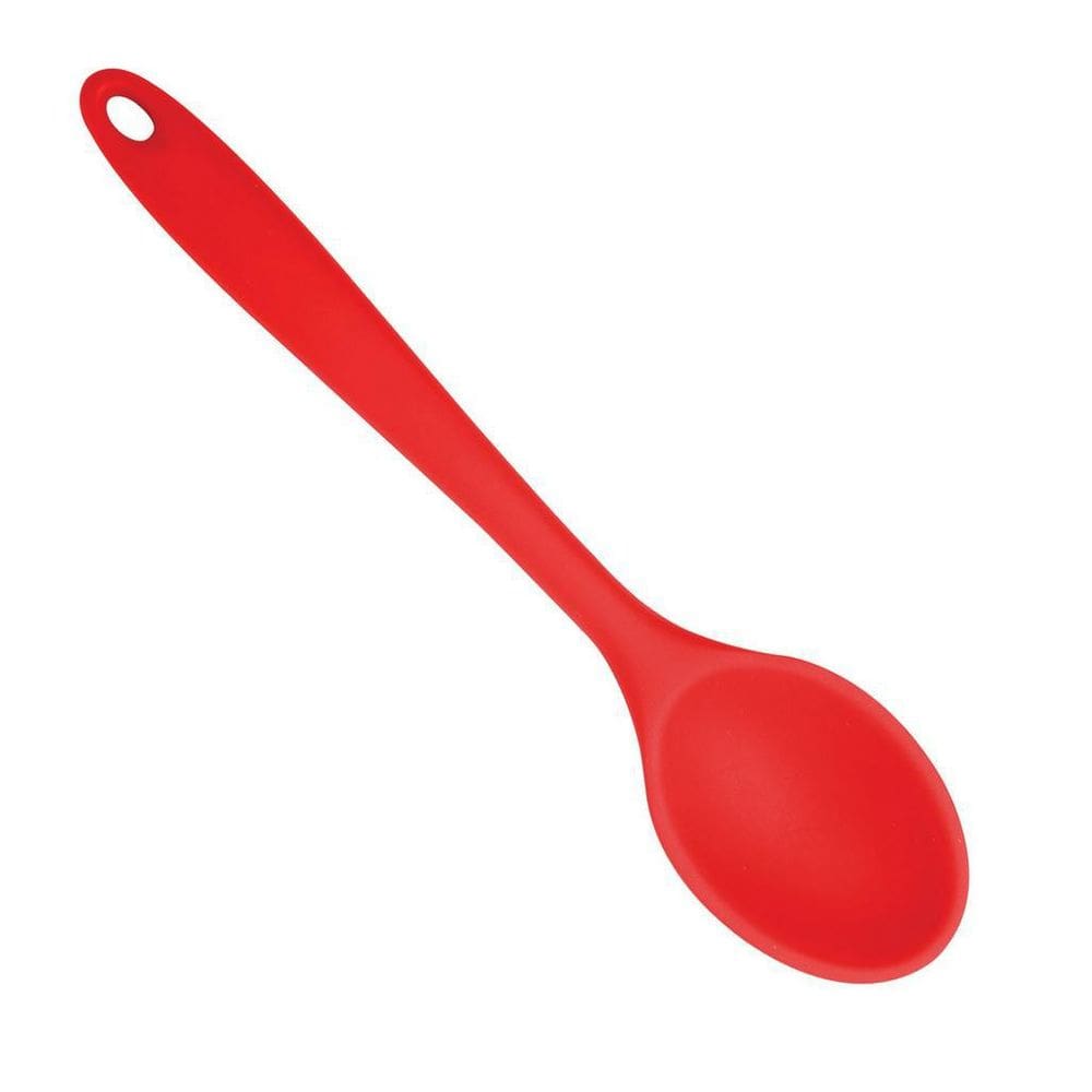 Colher Multiuso De Silicone Inteiriço 28Cm Vermelho