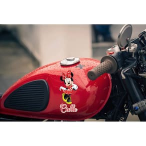 Adesivo De Moto Minnie Personalizada