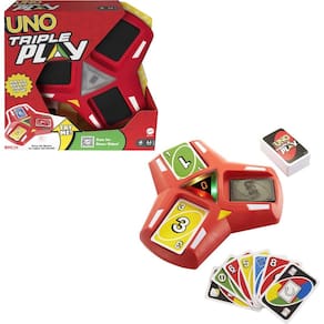 Jogo de cartas Mattel Games UNO Triple Play com luzes e sons
