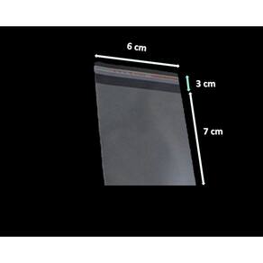 Saco Adesivado Plástico Transparente Vabene 6x7+3cm 100 Unidades