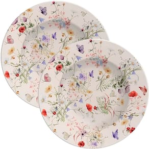 Jogo Pratos Sobremesa Lanche 8 Pessoas 8Pçs Ana Clara 21cm