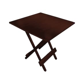 Mesa Dobrável 70x70cm em Madeira Maciça para Restaurantes e Lanchonetes - Imbuia