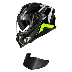 Capacete Race Tech Volt Track Preto Titanium Mais Viseira Fumê