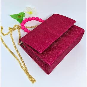 Bolsa Infantil Mini Bag Cute alça corrente Transversal Mão Pérola Bolsinha Menina Brilhosa Glitter Blogueirinha moda