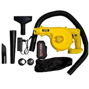 Soprador e Aspirador Recarregável de Folhas BT-DZ19 48V 2200W com Maleta para Quintal e Jardim