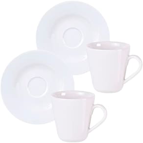 Kit Jogo Xicaras 8Pçs 8 Pessoas Aba Larga Tramontina 170ml