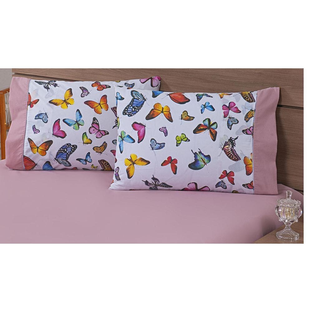 Kit 06 Fronhas Avulsas 80X60Cm Percal 100% Algodão 180 Fios