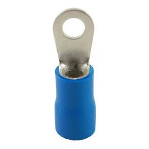 Kit 10Pçs Terminal Olhal Anel 16Mm Azul M6 Argola P. Isolado