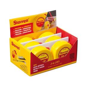 Trena Starrett de Bolso 3m DTS12-3ME Display - Embalagem com 6 unidades