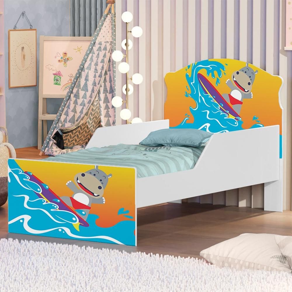 Mini Cama Surfista Com Colchão