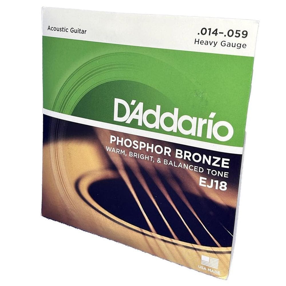 Encordoamento Violão Aço 14-59 Daddario Phosphor Bronze Ej18