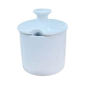 Açucareiro 250ml em porcelana branca forte e resistente.
