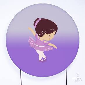 Painel Decorativo para Festa 1,30x1,30 metros Vesti Fácil com Elástico Bailarina - Fera Print