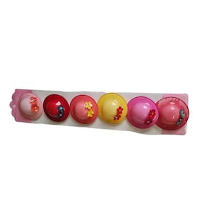 Kit Presilha Hair Clips Infantil Para Cabelo Chapeuzinho-6Un