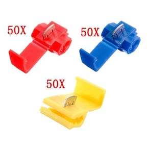 Kit 150 Conector Elétrico Derivação Emenda Fios 0,75Mm A 6Mm
