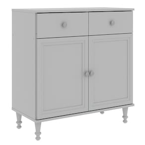 Aparador 2 Portas 2 Gavetas 80 cm R629 Cinza Dtall