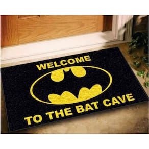 Tapete Capacho Welcome Bat Cave 60X40 Batman