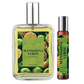 Perfume Mandarina Verde Feminino 100ml + Spray 10ml Natural