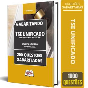 Caderno Tse Unificado 2024 Analista Judiciário Área: Apoio