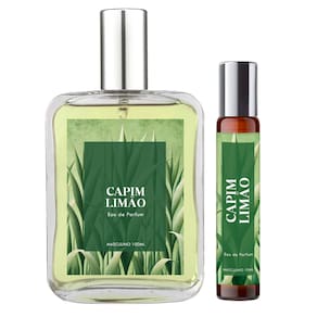Perfume Capim Limão Masculino 100ml + Spray 10ml Natural