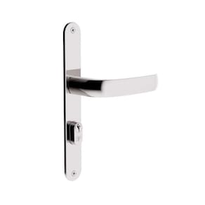 Fechadura 3F Porta Aluminio Estreita Cromado Espelho 522/116