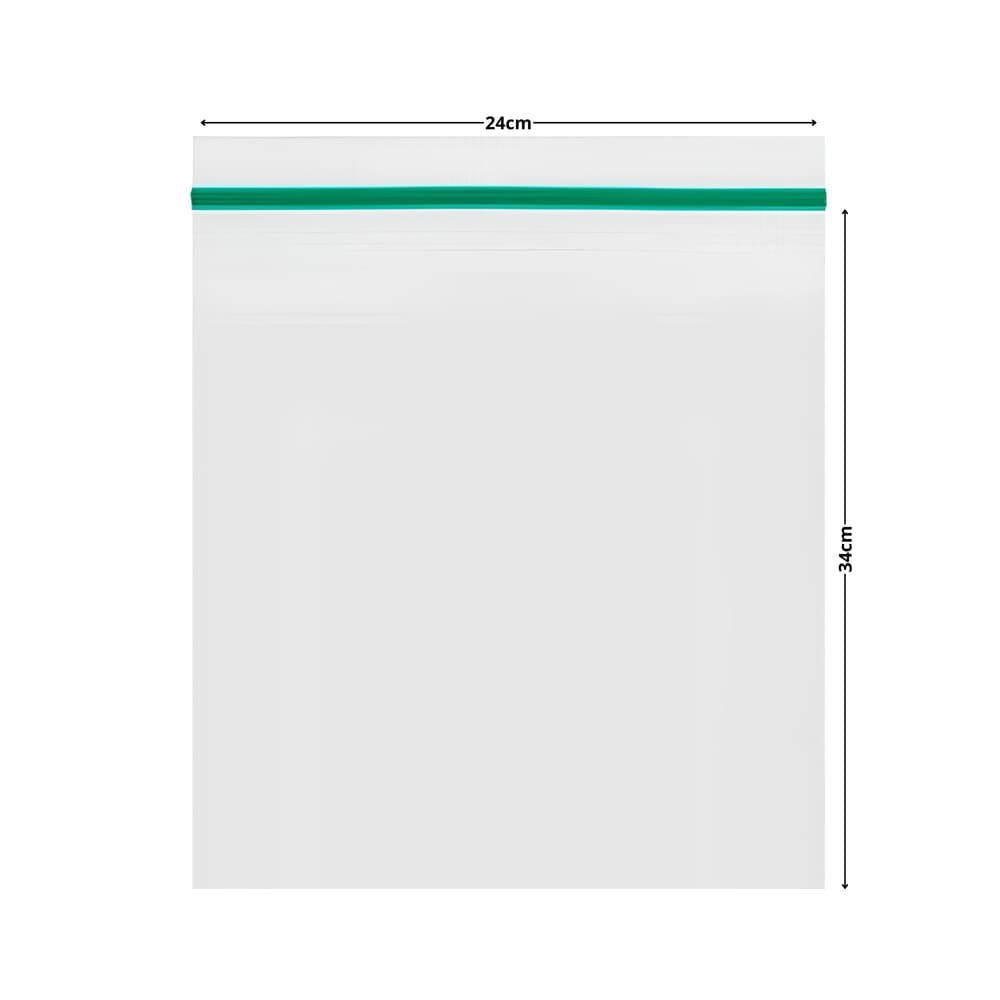 Saco 24x34cm Fecho Zip Transparente Vabene 500 Unidades