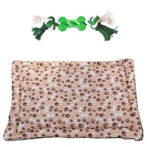 Kit Para Cães E Gatos - 1 Colchonete Gg E 1 Puxador De Corda