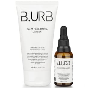 Kit Balm Midtown + Óleo Venice Café e Baunilha Barba Urbana B.URB