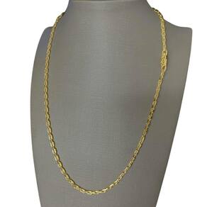 Cordão Cadeado 2Mm Feminino - Banhado A Ouro 18K