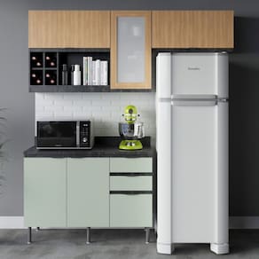 Cozinha Modulada 3 Peças com Tampo Orquídea Tecno mobili