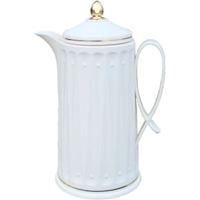 Garrafa Térmica De Mesa Cream Whlte Café Chá Leite De 1Litro