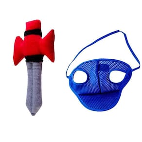 Kit Boné E Pelúcia Espada Para Cães E Gatos - M