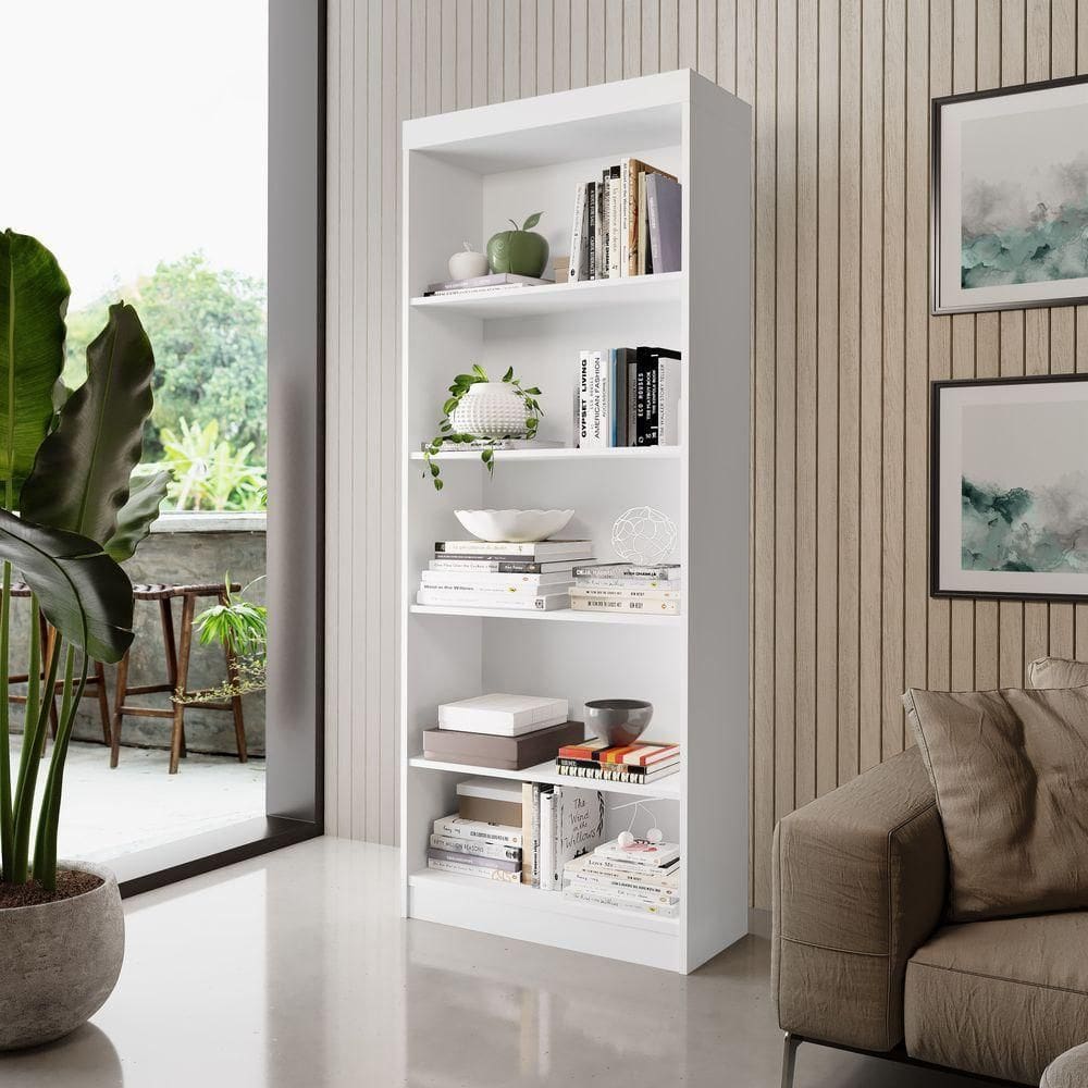 Livreiro Estante Multiuso Com Prateleiras Para Livros Branco