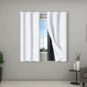 Cortina 100% Blackout Tecido 2,70M X 1,60M Sala Porta Branco