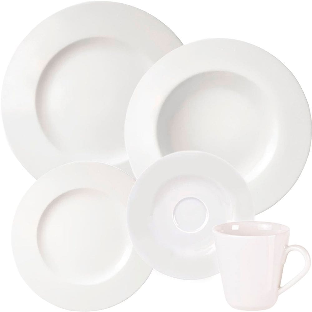 Kit Aparelho De Jantar 6 Pessoas 30Pçs Aba Larga Tramontina