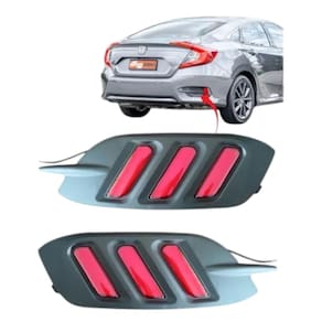 Refletor Traseiro Led Lanterna Civic G10 18 19 Parachoque