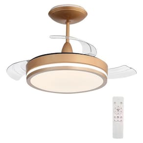 Ventilador Teto Retratil Controle Remoto 91cm Golden Bivolt