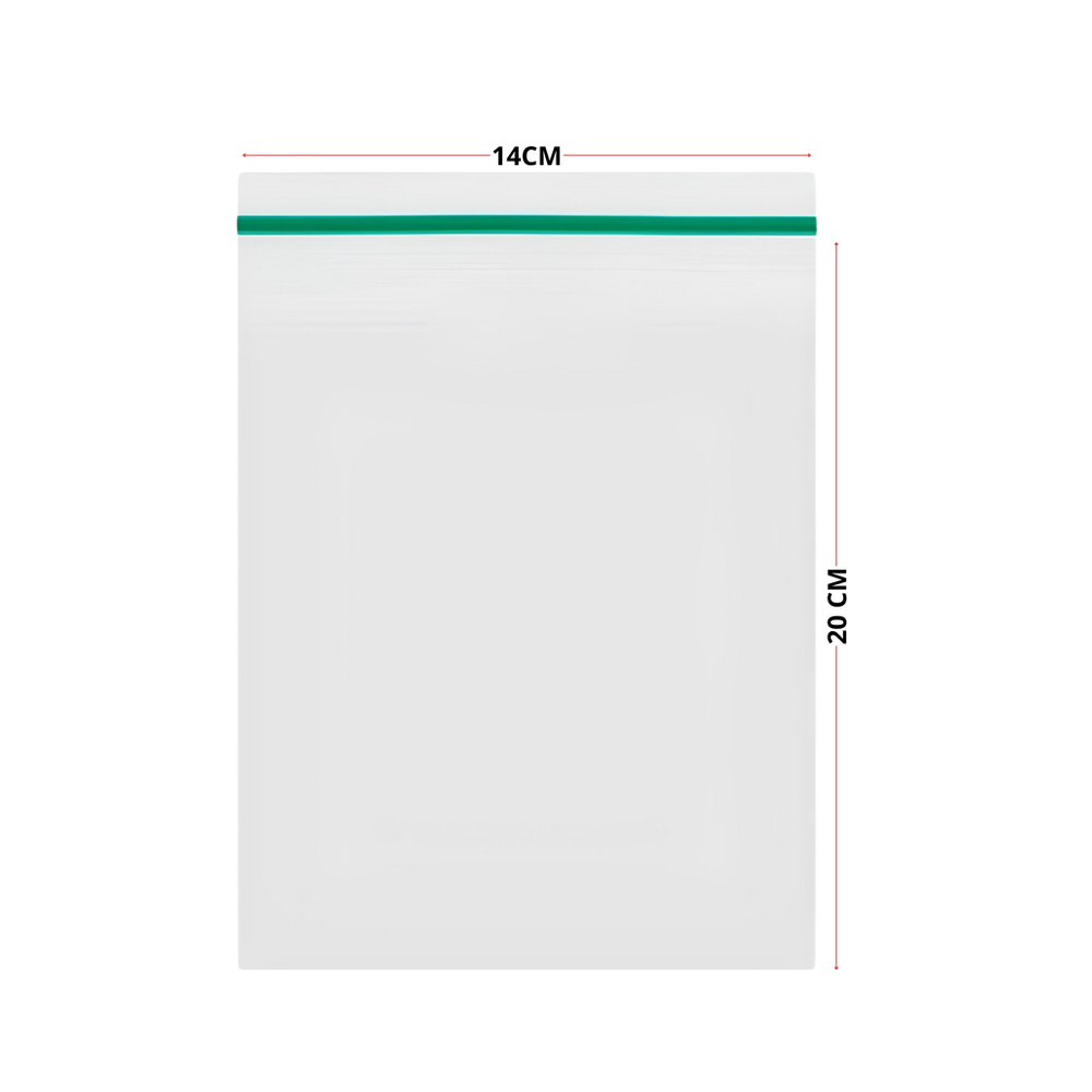 Saco 14X20cm Fecho Zip Transparente Vabene 100 Unidades