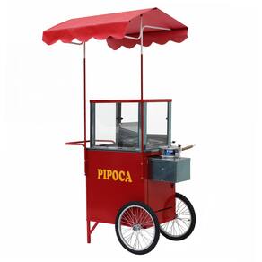 Carrinho de pipoca com roda aro 20 Para pipocas doce e salgada Mod 4240